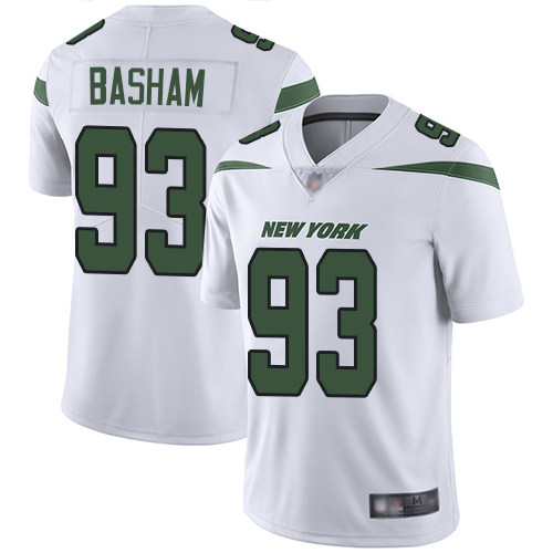 New York Jets Limited White Men Tarell Basham Road Jersey NFL Football #93 Vapor Untouchable->new york jets->NFL Jersey